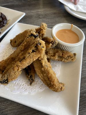 Portobello fries  at Vegan Glory in Los Angeles