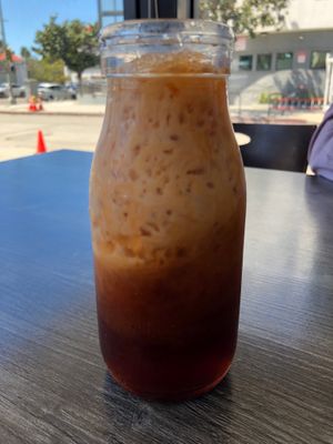 Thai Ice Tea at Vegan Glory in Los Angeles