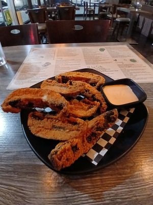 Portobello fries at Vegan Glory in Los Angeles