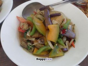 P.E.T. (pumpkin, eggplant, tofu) at Vegan Glory in Los Angeles