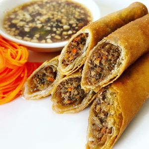 Vietnamese Impossible Spring Rolls at Vegan Glory in Los Angeles