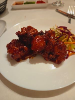 Cauliflower Manchuria at Himalayan Curry & Grill in Lancaster