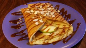 Apple with Vegan Salted Caramel at Firefly in West Seattle