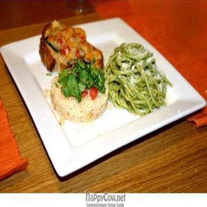 Pesto with Couscous and bruschetta  www.cheframa.com at Karyn's Cooked in Chicago