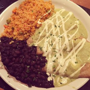 Green enchiladas  at Karyn's Cooked in Chicago