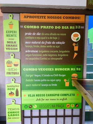 Lots of inviting options  at Veggies na Praca in Sao Paulo