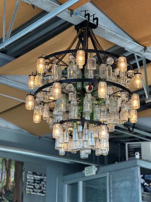 Cool chandelier  at Fort George Brewery in Astoria