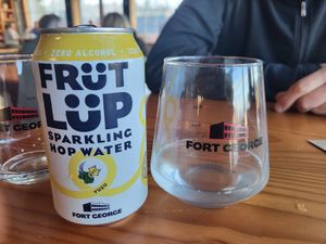 Hop water with yuzu - yum! at Fort George Brewery in Astoria