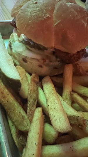 Vegan Nashville Chicken Sandwich   at Fort George Brewery in Astoria