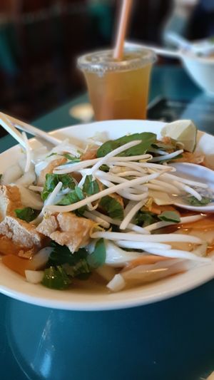 Vegan pho at Pho Saigon in Springfield