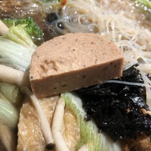 Vegan ham! at Vege Creek 蔬河 - Eslite DunNan in Taipei