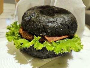 Burger at Soul R. Vegan Cafe in Taipei