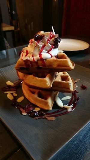 Vegan Waffles at Soul R. Vegan Cafe in Taipei