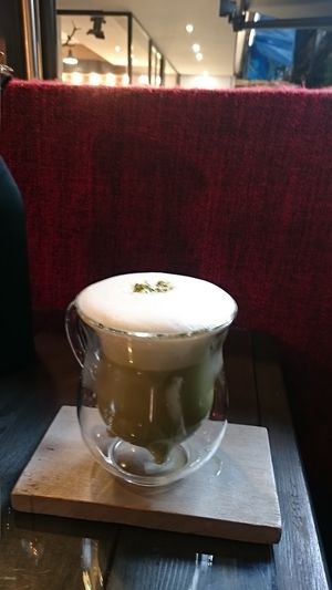 Matcha Soy Milk at Soul R. Vegan Cafe in Taipei