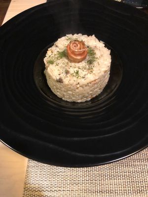 Parmesan risotto  at Soul R. Vegan Cafe in Taipei