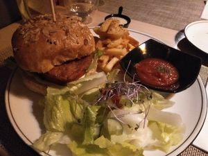 Burger at Soul R. Vegan Cafe in Taipei