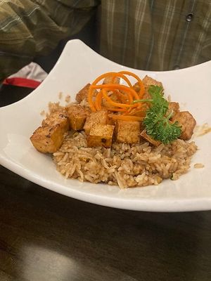 Fried Rice with Tofu added at Saisaki Van Wert in Van Wert