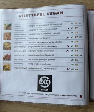 Speisekarte: Reisgerichte vegan  at BioToko in Zutphen
