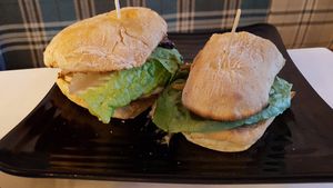 Sandwich at Copper Branch - Bishop in Montreal