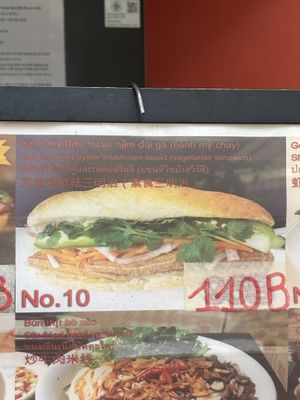 Menu  at Banh Mi & Pho Saigon in Bangkok