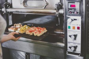 Pizza Oven at Ghiotto Take-Away in Verona