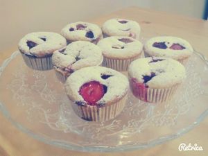 Vegan Strawberry-Hazelnut Muffins  at Ghiotto Take-Away in Verona