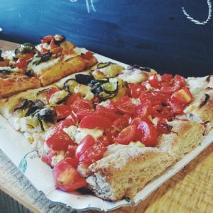 Pizza (with vegan cheese) from Ghiotto.  at Ghiotto Take-Away in Verona