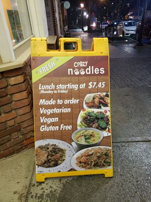  at Crazy Noodles Cafe in Amherst