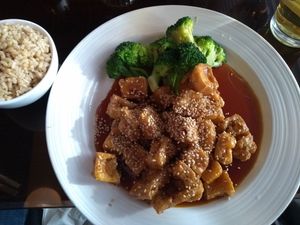 Sesame Tofu at Oka in Lancaster
