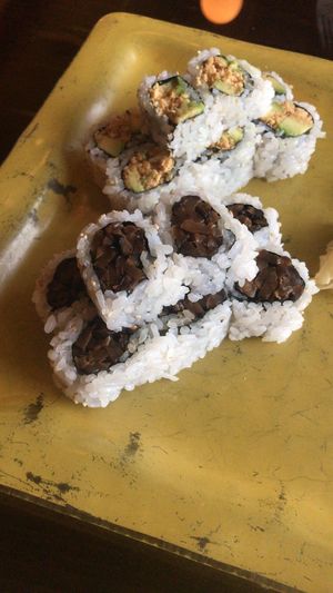 Veggie rolls - avocado/peanut, shitake at Oka in Lancaster