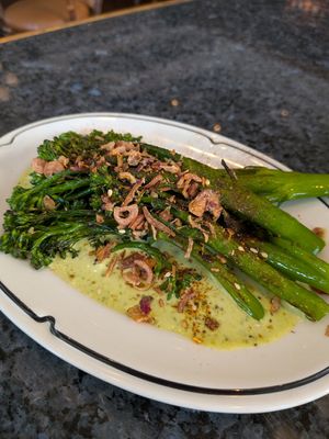 Char grilled broccolini at Kazba Cocktail Bar in Fortitude Valley