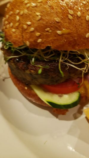 Grassroots burger at Active Culture in San Clemente