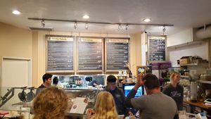 Front order counter at Active Culture in San Clemente