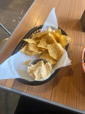 Chips with Hummus   at Active Culture in San Clemente