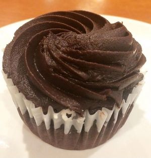 Chocolate cupcake at Native Foods - Clairemont Mesa in San Diego