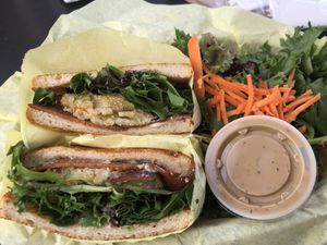 Fried Tomato BLT  at Native Foods - Clairemont Mesa in San Diego