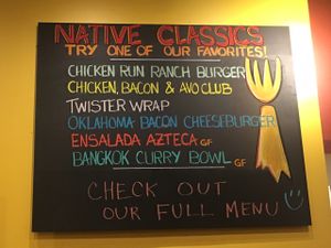 read the decor :) at Native Foods - Clairemont Mesa in San Diego