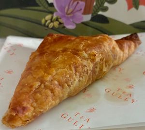 Vegetable puff at Tea Gully in Dubai
