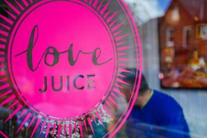we love love juice! at Love Juice in Manchester