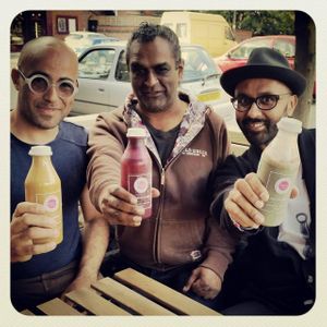 dudes love juicing! at Love Juice in Manchester