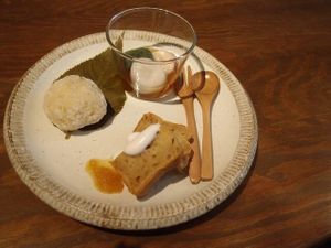japanese vegan sweets at Furomae Cafe in Tokyo