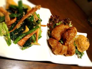 vegan tapas set at Furomae Cafe in Tokyo