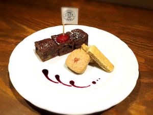 vegan brownie & cookies  at Furomae Cafe in Tokyo