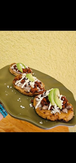 Sopes at Leguminosa in Mexico City