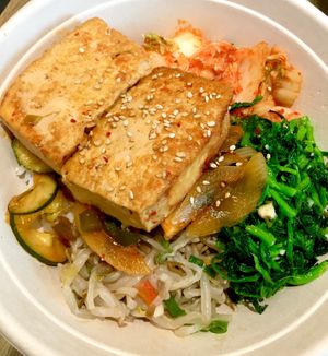 Bibimbap with braised tofu & veggies at Triple B Fresh in Washington