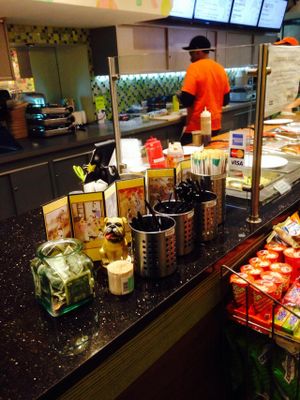 By the register at Triple B Fresh in Washington