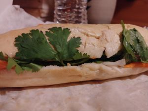 Vegan Tofu Bahn Mi Yum at Lime and Basil in Chapel Hill