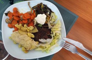 plate at Vegan Art in Naples