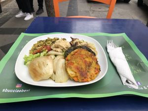 Piatto unico doppio  at Vegan Art in Naples