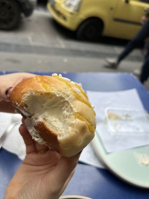 Inside venezianna   at Vegan Art in Naples